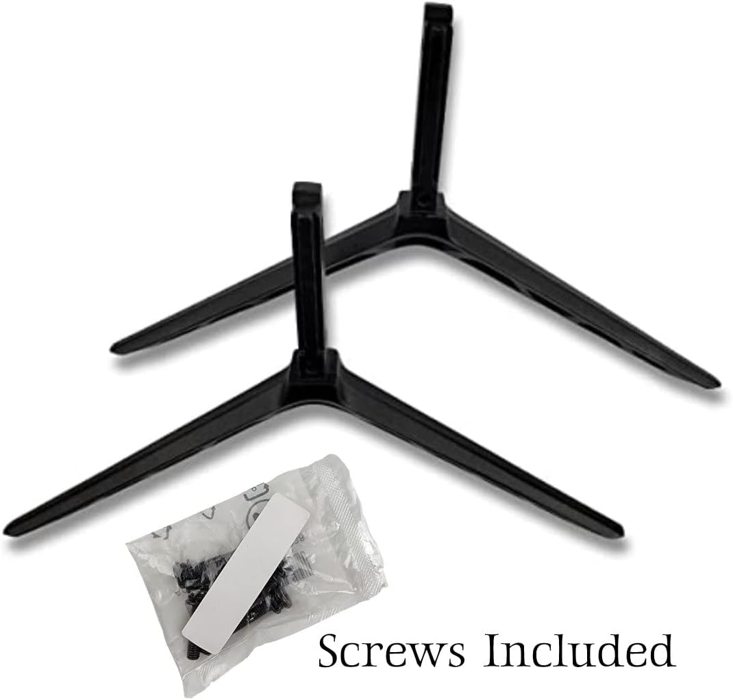 TV Base Stand Legs Replacement fit for Vizio 55" (V555-G4), Compatible with; M556-H4, V555-G4 and More, Tabletop Pedestal Feet with Screw Set Kit, Black