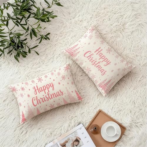 Housse coussin velours 50x70cm rose imperméable de qualité supérieure