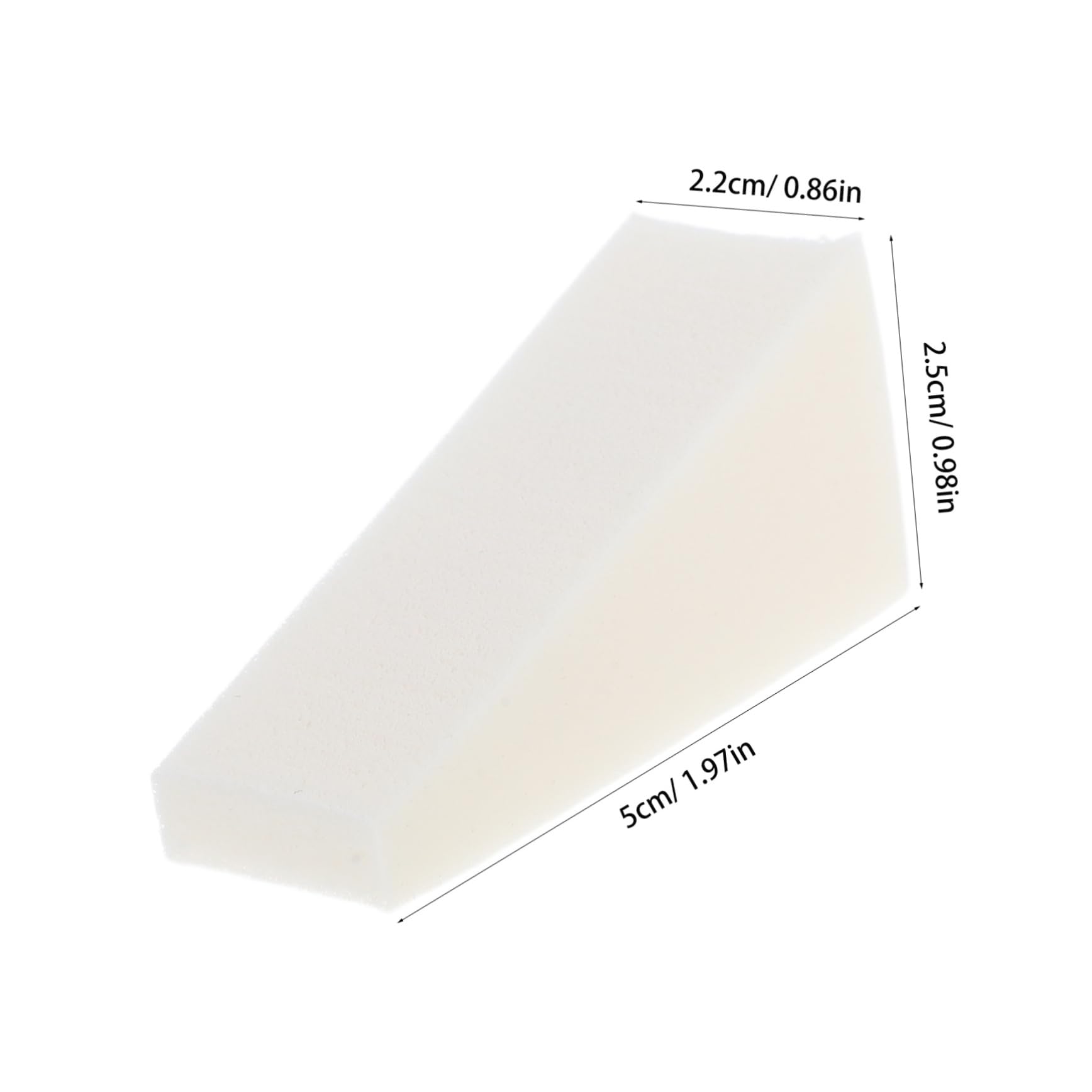 BIUDECO 40Pcs Triangle Cosmetic Sponges Mini Makeup Wedges for Precise Application Reusable and Washable for Foundation Blush Eye Shadow Compact Travel Tools