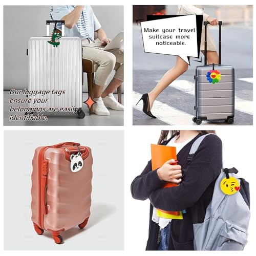 Tapp C. Travel Luggage Name Tag - Happy Face Flower3