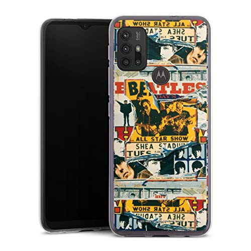 DeinDesign Coque en Silicone Compatible avec Motorola Moto G30 Etui Silicone Coque Souple The Beatles Rock ‘n’ Roll… - Les Beatles, Paul McCartney, John Lennon, RIngo Starr, George Harrison DeinDesign Coque en Silicone Compatible avec Motorola Moto G30 Etui Silicone Coque Souple The Beatles Rock 'n' Roll…