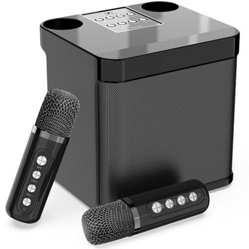 Flyasny Karaoke Machine for Adults and Kids, Portable Bluetooth Karaoke Speaker with 2 Wireless...