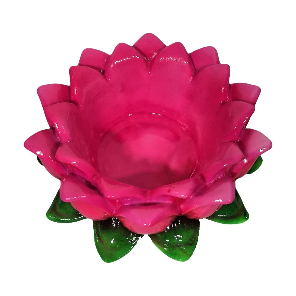 Lotus Stand for Idols, Green & Pink, 15 cm-image-48