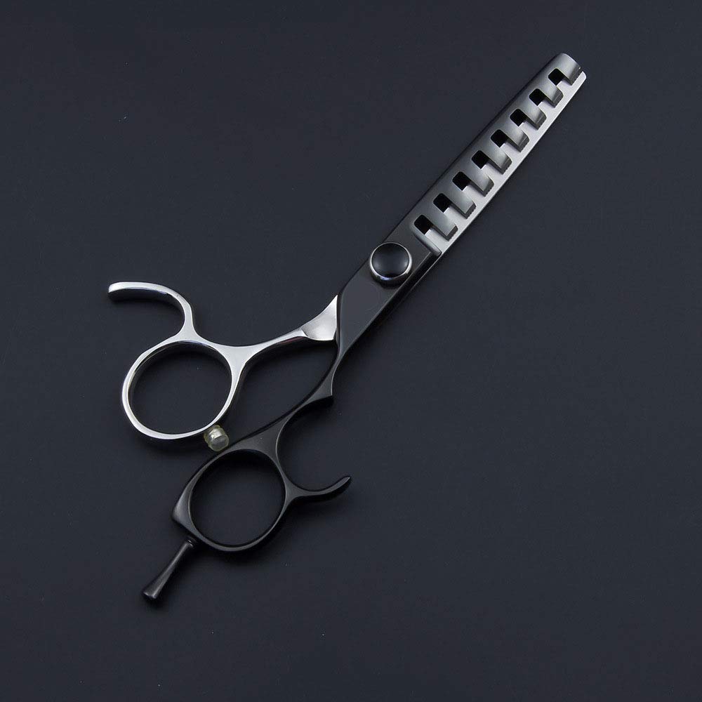 5,5 pulgadas profesionales de peluquería tijeras del peluquero de la barbería del corte del pelo Tijeras Tijeras Adelgazamiento Japón 440c tijeras de pelo