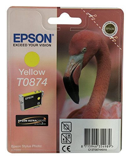 Cartouche Epson T0874 jaune pour vos impressions de photos de paysage et carnets de voyage
