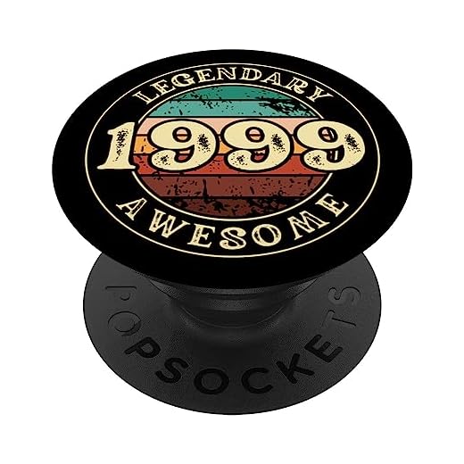 Vintage 1999 para hombre, regalo aniversario, 24 cumpleaños, 24 años PopSockets PopGrip Intercambiable