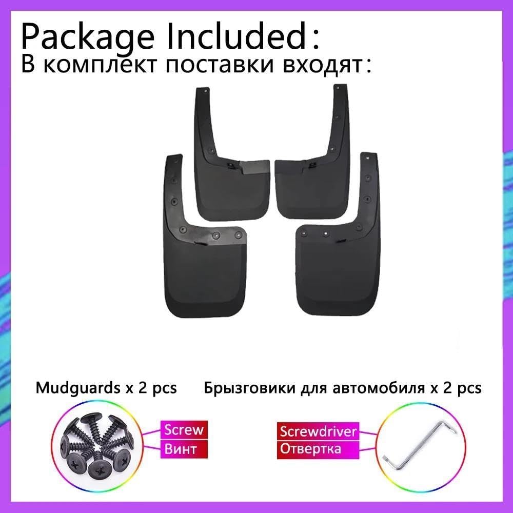 Auto Parts Car Mudguard for Ford Ranger T6 P703 RA 2023-2025 Mud Guard Fender Splash Wheel Mud Flap MudFlaps Body Kits Accessories