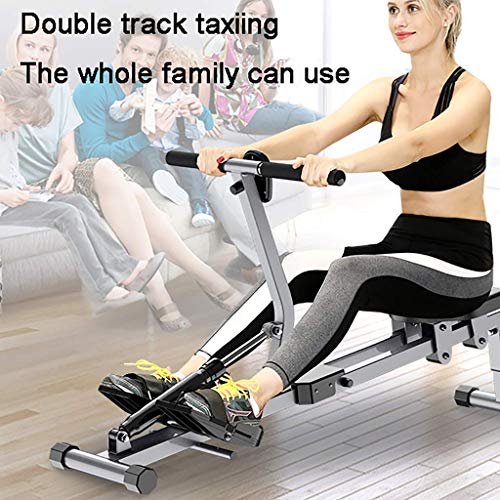 Image of Rowing Machine Folding Small Rower Machine Home Exercise Aerobic Fitness Equipment Home Rowing Machine with Adjustable Resistance
