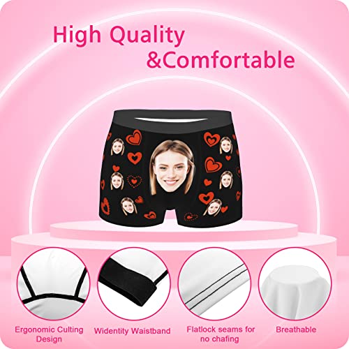Personalized Boxers with Face on Them Customize Custom Funny Face Shorts Boxers with Photo Gifts for Boyfriend Husband Men4