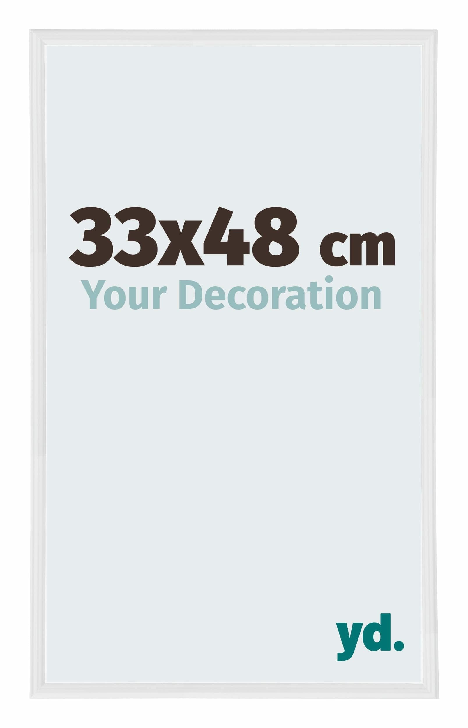 Your Decoration - Puzzle frame 33x48 - White High Gloss - Puzzle frame 500-1000 Pieces - Plastic Photoframe - Annecy
