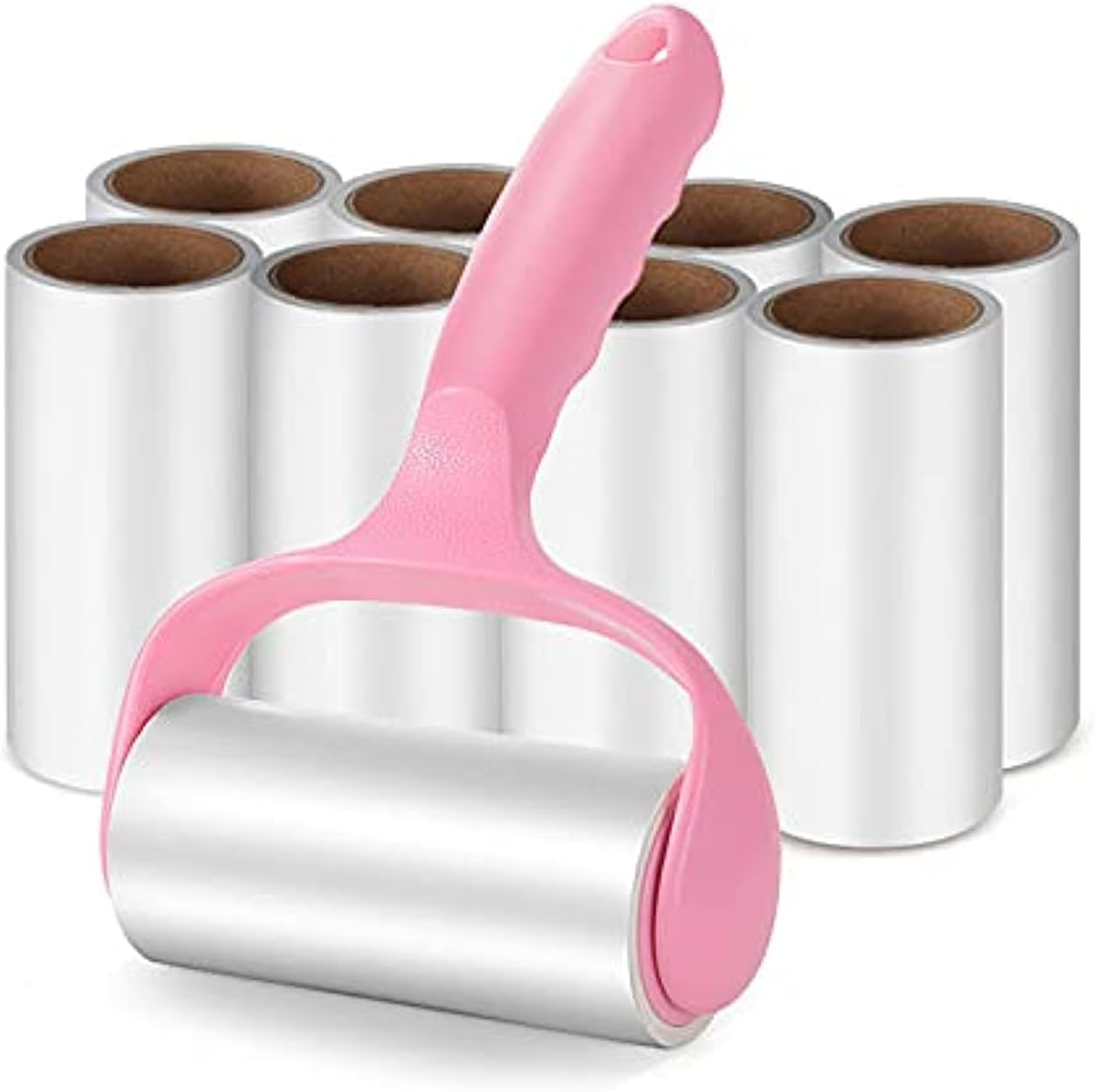 Lint Roller Super Sticky Pet Epilator Kit With 9 Refills - Fluff Roller for Pet Hair, Clothes, Carpet, Car Seat, Dust and Brush