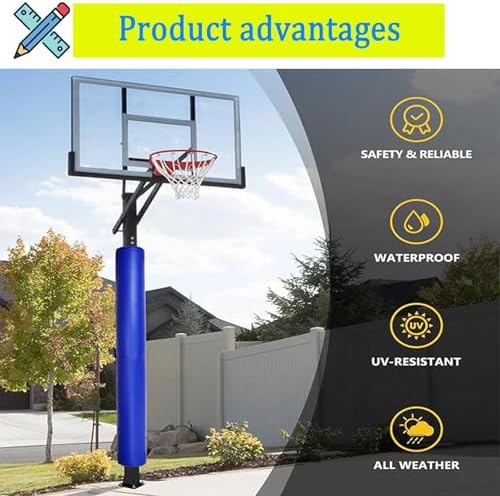 Thick Foam Post Protector for Basement Gym, Cushioned Column Cover with Hook & Loop Closure, Safe Pole Protector for Fitness Equipment, Durable Column Shield image 4