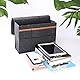 MaoXinTek Betttasche, Filz Bett Caddy Organizer zum Einhängen Nachttisch Tasche Sofa-Bett Dicke Filz Anti-Rutsch für Buch, Zeitschriften, iPad, Handy, Fernbedienung, Dunkelgrau