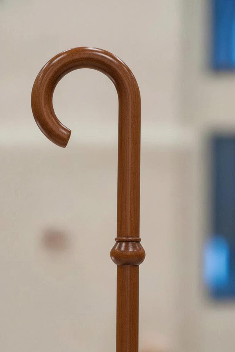 Wooden Crozier Bishop Staff Crosier Quality Craftsmanship, 72" High Christmas B