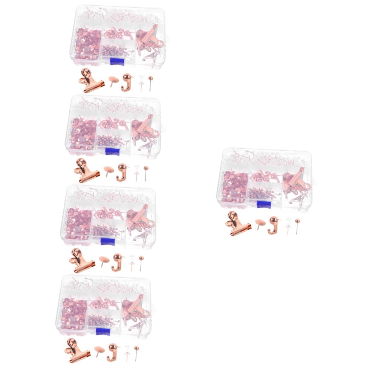 Tofficu 5sätze Metall-pushpins Roségold Für Korktafeln Karten-pinnnadeln Mit Clips Markieren Von Orten Für Kreative Wanddekoration