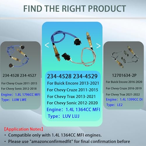Sensor de Oxígeno 234-4528 234-4529 para Chevy y Buick miniatura 2