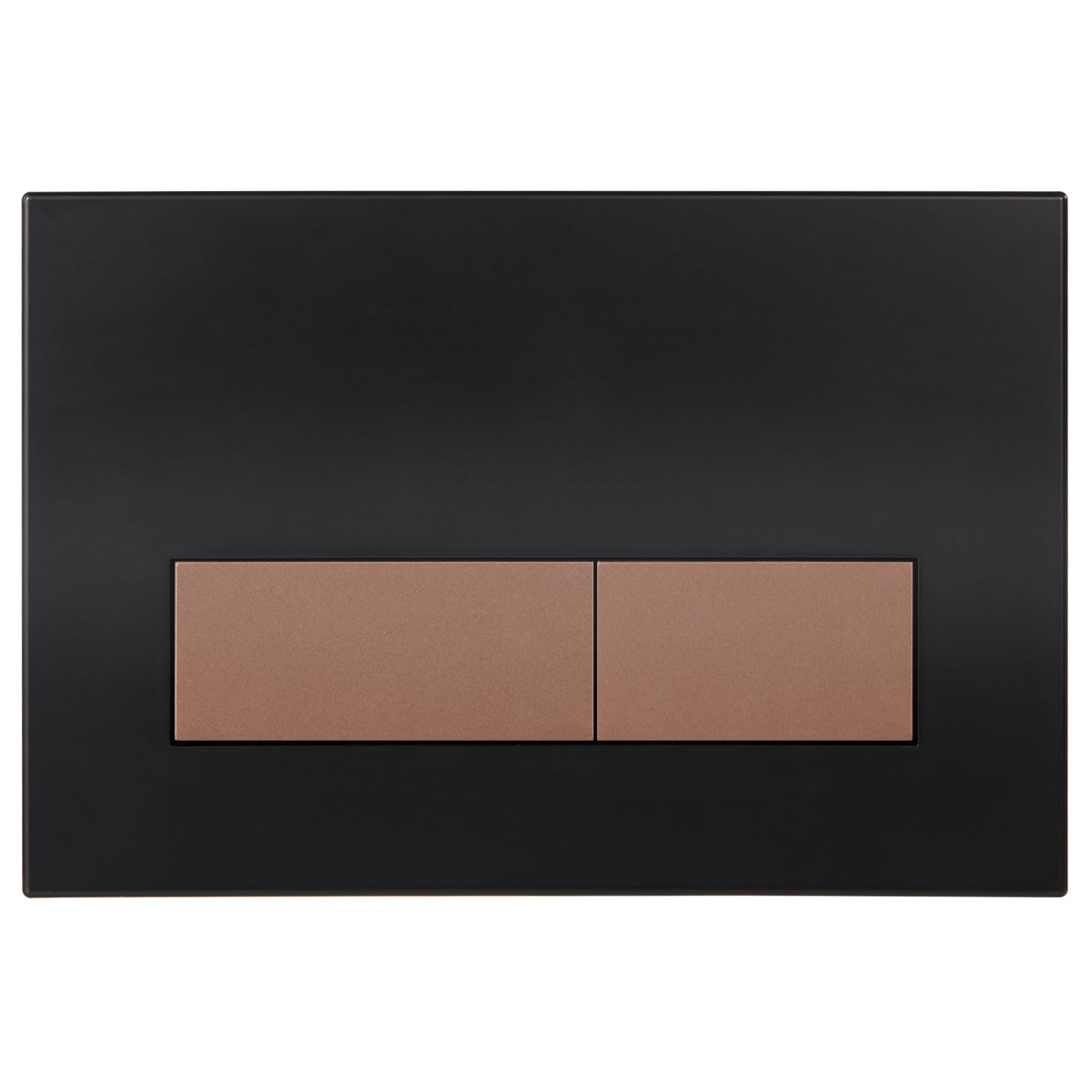 Mendorio WC Drückerplatte, kompatibel mit Geberit Sigma, UP300 & UP320 Serien Betätigungsplatten, mit Doppelspülung, ausgestattet mit Spülhebel-Set (Matt Schwarz & Bronze Knopf)