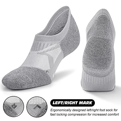 Gonii No Show Socks Men and Women - Running Athletic Compression Low Ankle Socks 5-6 Pairs3