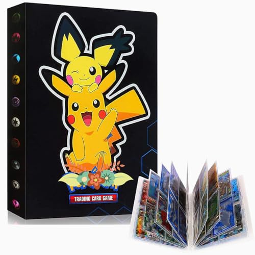 Card Binder for Pokemon 4 Pocket Card Holder Album 30 Pages 240 Cards Trading Card Folder