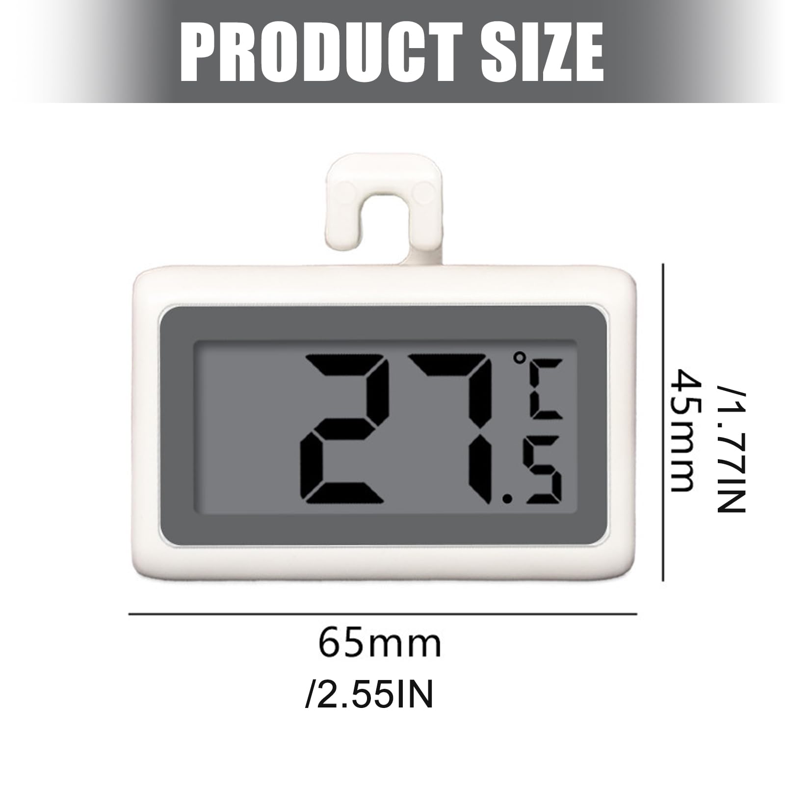 LCD Kühlschranktemperaturanzeige mit Hakendesign, B