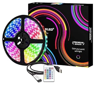 Easy to Customize & DIY: 2m waterproof Flexible Light Strip. Cuttable strip along the cut line can be suitable for many event. come with 3M strong sticky double-sided adhesive tape can be fit on any dry and flat surface. Just peel off the back tape a...
