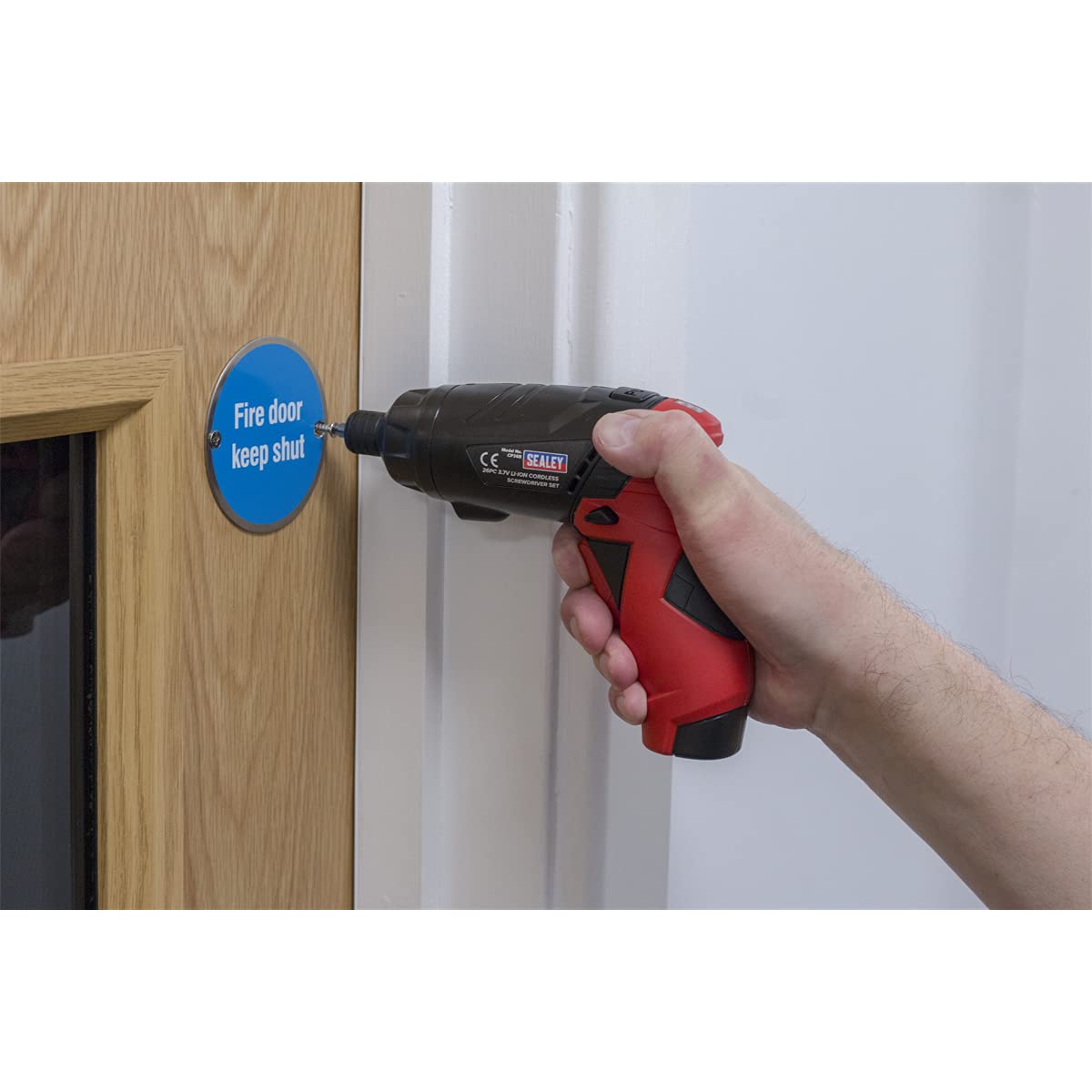 Sealey CP36B Lithium-Ion Cordless Screwdriver, 26 Pieces, Red