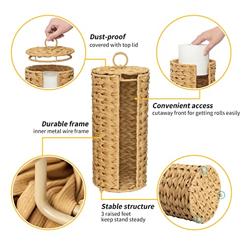 Granny Says Toilet Paper Storage Stand, Toilet Paper Holder Stand With Storage, Bathroom Tissue Holder, Freestanding Toilet Roll Holder Stand, Waterproof Toilet Paper Organizer For Bathroom #TOP4