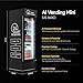 HAHA Smart AI Vending Machine with Card Reader, Combo Snack & Drink Machine, 6-Layer 252 Cans Capacity Refrigerated AI Visual Recognition & App Management US360CT (Black, AI mini)