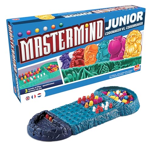 Goliath - Mastermind Junior – Jeu de Société pour Enfants dès 6 Ans – Jeu Educatif de Déduction et Logique Ludique – Version Animaux – 2 Joueurs – Règles Simplifiées – Idée Cadeau Anniversaire