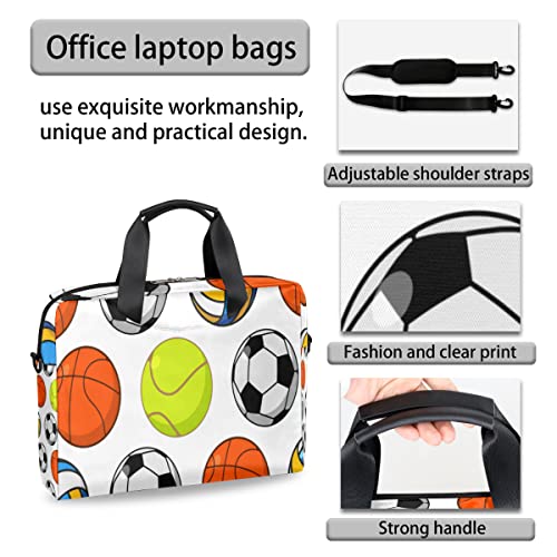 Bolsa para portátil de 13 a 16 pulgadas acolchada estilo fútbol estuche transporte 6