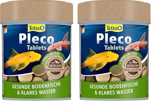 Tetra Pleco Tablets – Nährstoffreiches Fischfutter für alle pflanzenfressenden Bodenfische (z.B. Welse), 275 Tabletten Dose (Packung mit 2) Tetra Pleco Tablets – Nährstoffreiches Fischfutter für alle pflanzenfressenden Bodenfische (z.B. Welse), 275 Tabletten Dose (Packung mit 2)