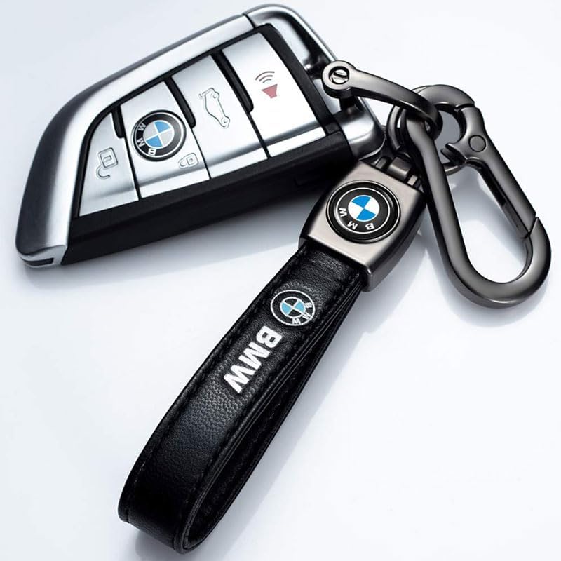 Car Keychain Keyring Car Fob Key Chain Replacement for Key Accessory, Black