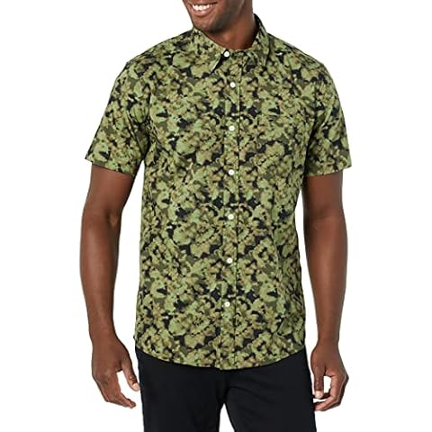 Goodthreads Camisa de popelina elástica con manga corta Cover