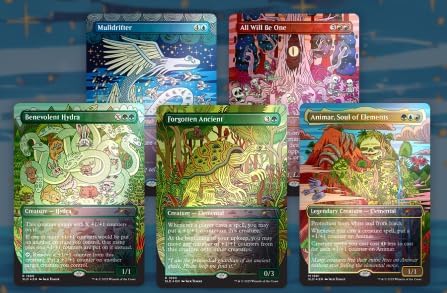 Magic the Gathering Secret Lair Animar & Friends - Rainbow Foil Edition