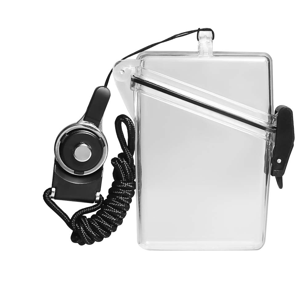 HiCycle2 Sport Waterproof ID Card Badge Holder Case with Lanyard Cover Multiple Credit Cards, Registration, ins Card Heavy Duty Durable Locker Dry Box