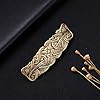 KKJOY Vintage Metall Haarspange Gold, Keltische Knoten Haarklammer Groß, Wirbel Haarnadeln, Gothic Haarspangen Damen, Braut Haarschmuck Hochzeit, Bananenspange für Frauen und Mädchen #2