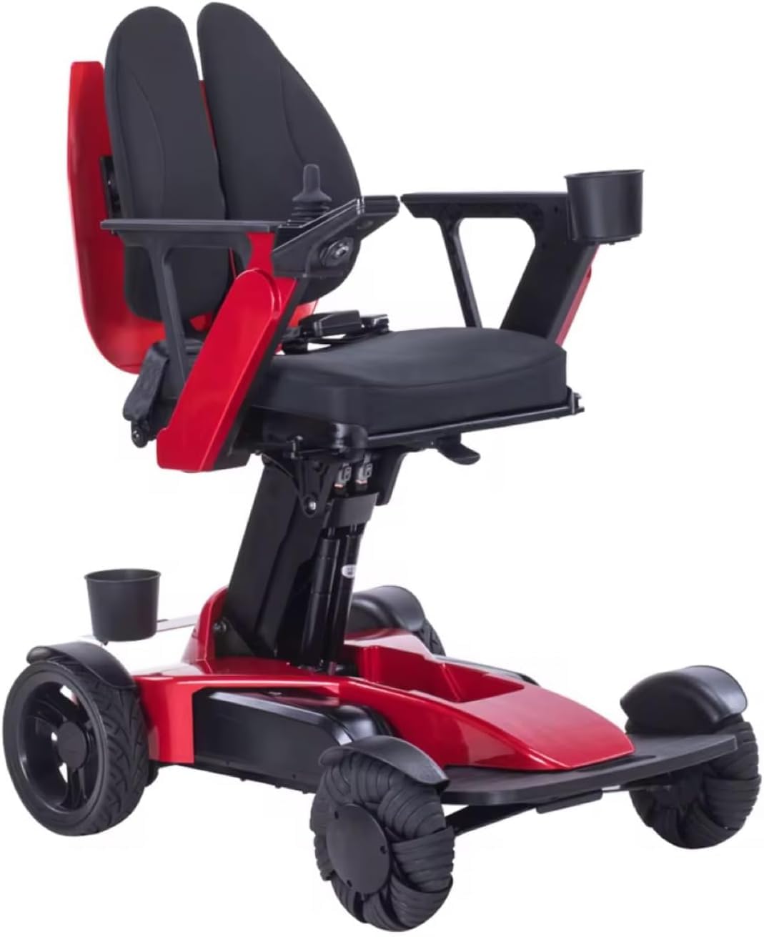 Silla de ruedas eléctrica plegable con marco de aluminio de 120 kg, carga de 6 km/h-20 A