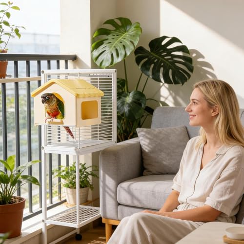 Accesorios Cómodos para Mascotas Pequeñas Jaula Interior de Aves 3
