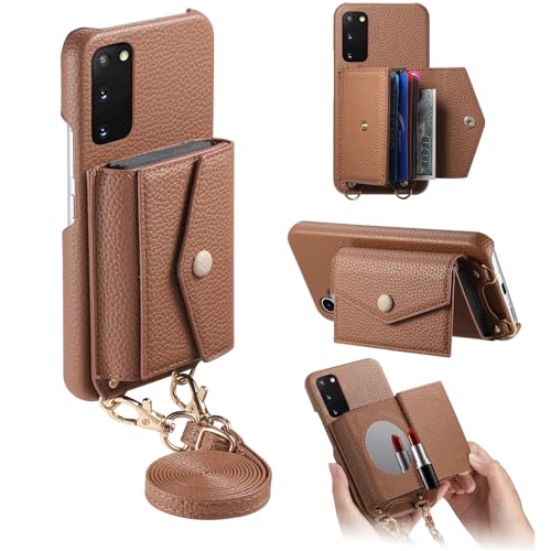 Accessoire Samsung Galaxy S20 5G étui portefeuille rabat miroir et film écran