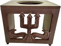Apoio/Suporte De Atabaque Desenho De Tridente/Exú - Oferta