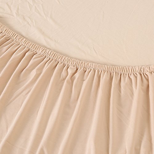 Mifxin Sectional Sofa Covers L Shape Couch Slipcover 2Pcs Stretch Elastic L-Type Chaise Sofa Couch Furniture Protector For Living Room Pets Kids (Solid Beige) #TOP6
