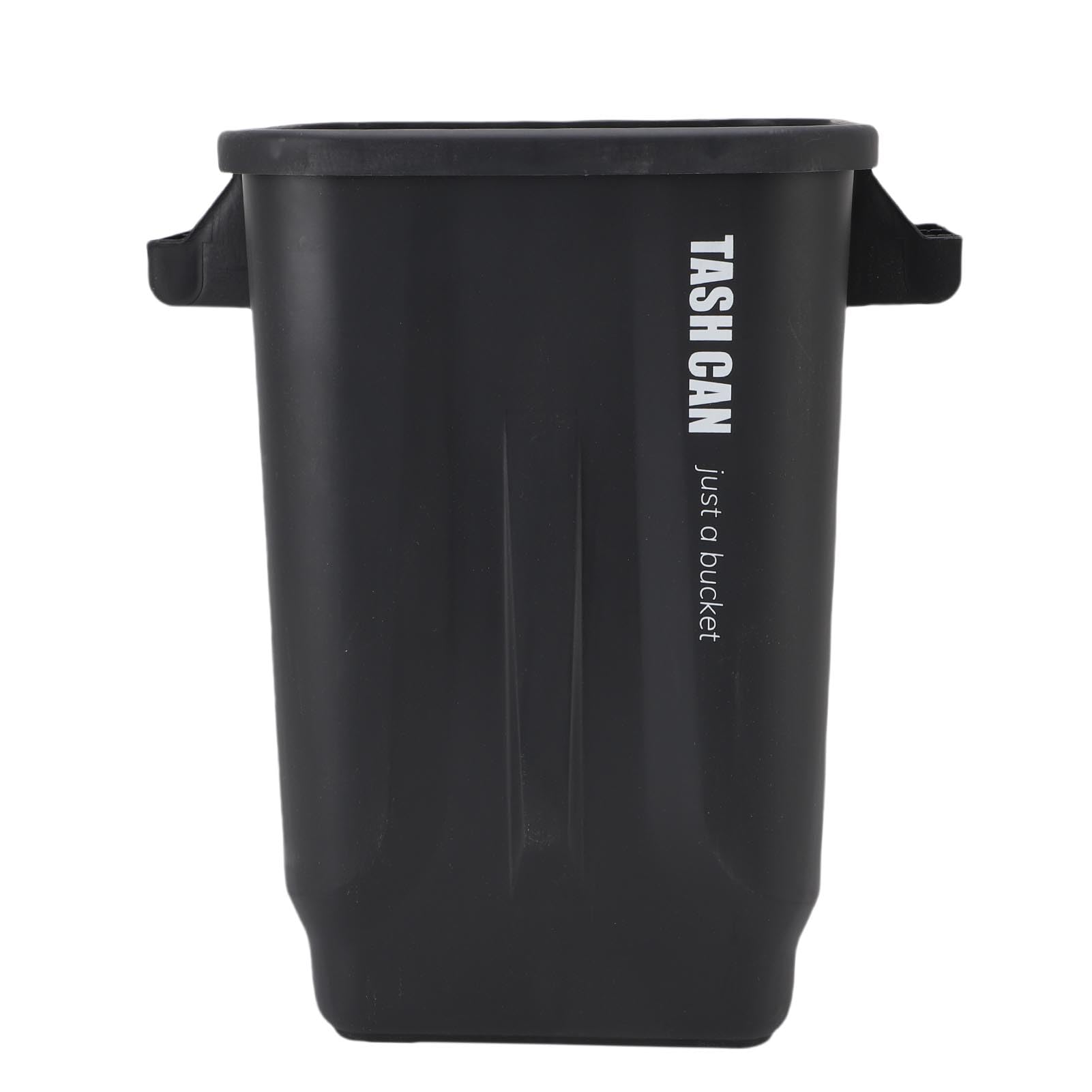 Cubo de Basura de Cocina, Cubo de Basura Compacto que Ahorra Espacio con Asas Resistentes y Diseño Apilable, para Baño, Oficina, Sala de Estar, RV (Negro)