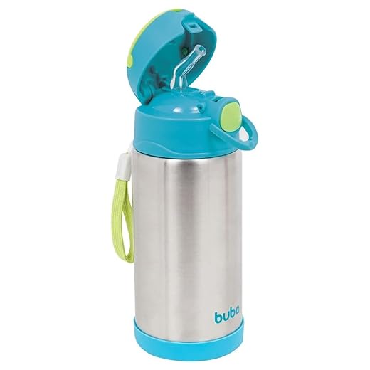 BUBA Garrafa Térmica Parede Dupla 400 Ml - Azul, Azul, Tamanho único
