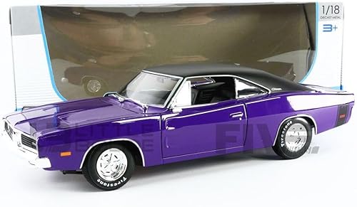 Maisto - 31387PUR, Coche coleccionable miniatura, púrpuranegro