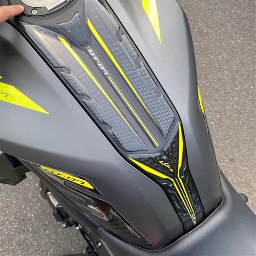 Tanque espina pescado rojo Yamaha MT-07 2018 protector antideslizante depósito 5