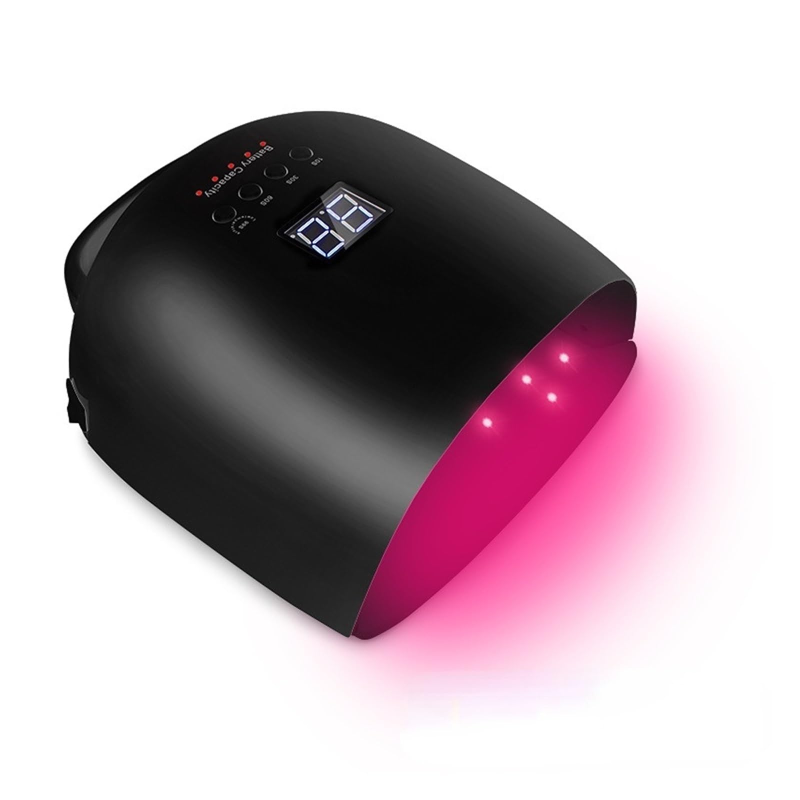 Lampa UV do Paznokci, Lampa LED UV do paznokci Akumulatorowa lampa do paznokci 86 W Bezprzewodowa suszarka do żelu Czerwone światło Manicure Światło z uchwytem Bezprzewodowa lampa UV LED do paznokci,