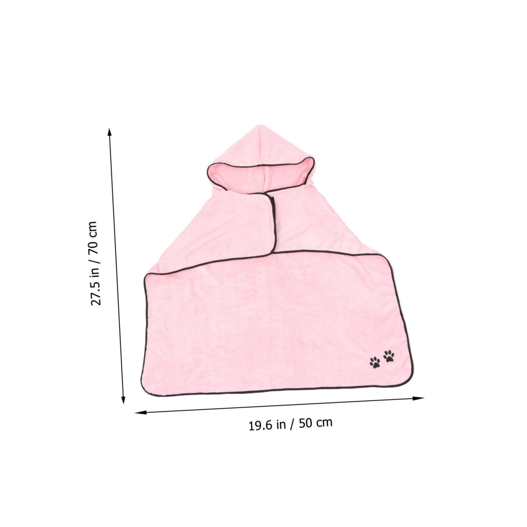 Kisangel 2 Pièces Peignoir pour Animaux De Compagnie Serviette Chien Peignoir Serviettes De Bain Serviette À Séchage Rapide Chien Serviette De Plage Serviettes pour Chiens De Taille