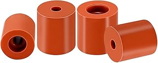 APAAZO 10pcs 3D Printer Silicone Spacer 16mm 18mm Hot Bed Platform Silicone Shock Absorber Leveling Column Compatible With CR10 Ender-3 Heatbed (Color : 10pcs Orange, Size : High 18mm)