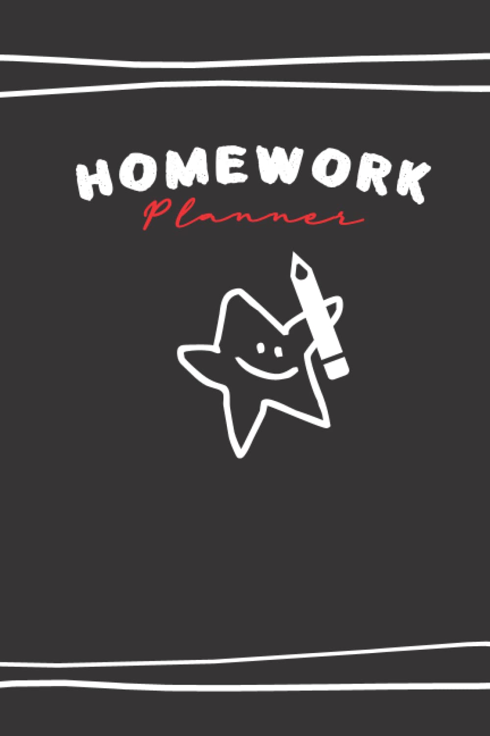 Homework Planner for Students: Daily Assignment Tracker and Record Book for Middle School, High School, or College Students / Black Cover (6x9)