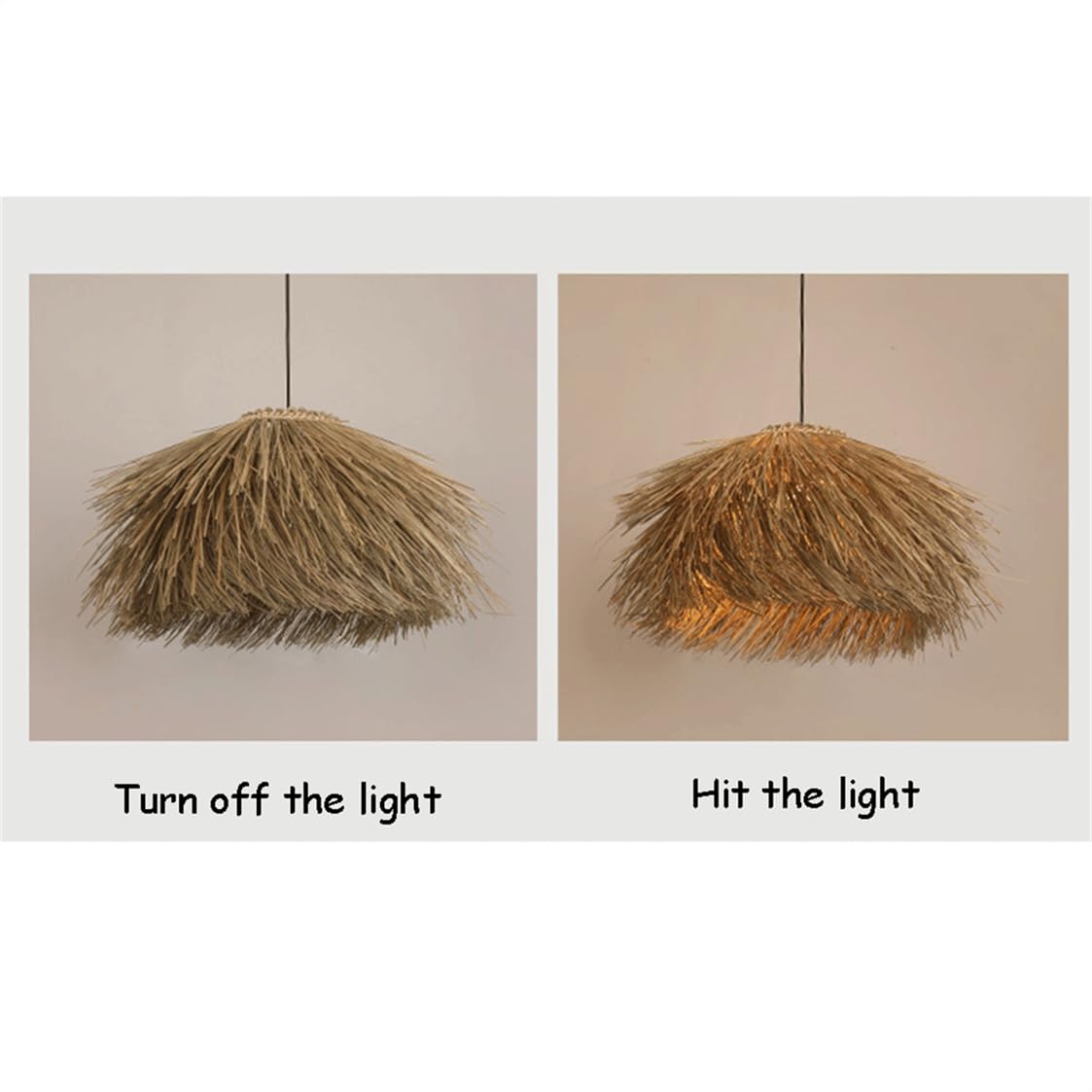 Lampadario Creativo In Vimini Per Veranda, Lampade A Forma Di Nido D'uccello, Lampade A Sospensione Vintage In Stile Rustico Per Sala Da Pranzo E Camera Da Letto, Confezione Da 1.